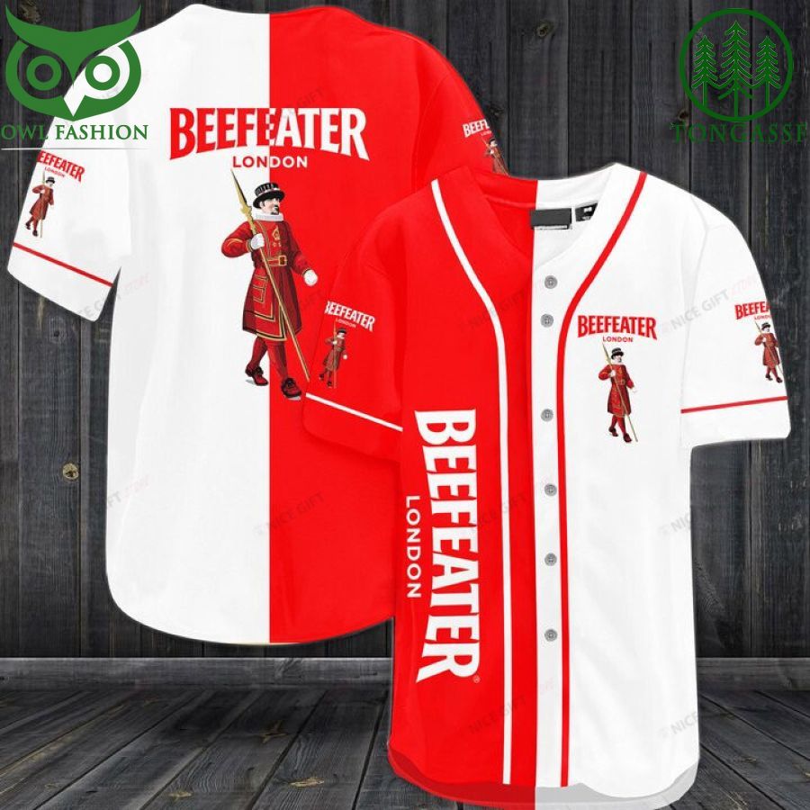 18 Beefeater London Baseball Jersey Shirt
