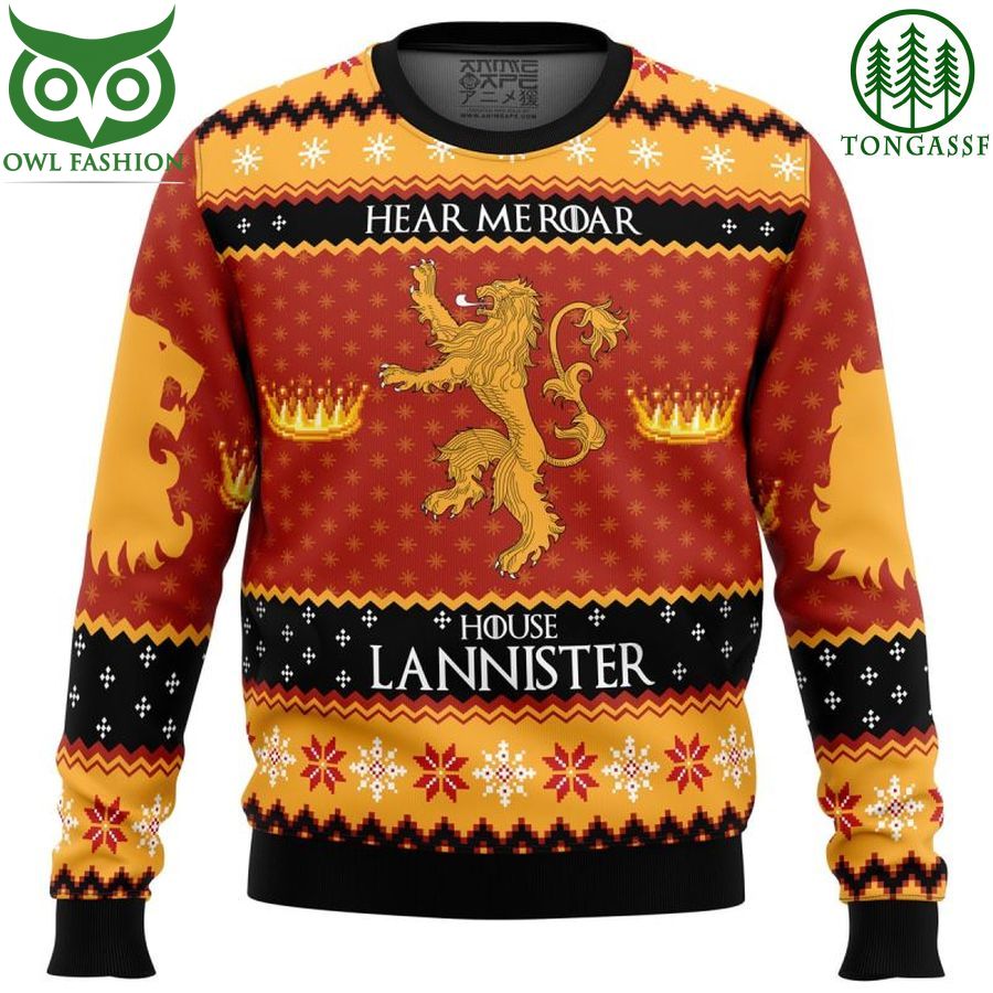 58 Game of Thrones House Lannister Ugly Christmas Sweater
