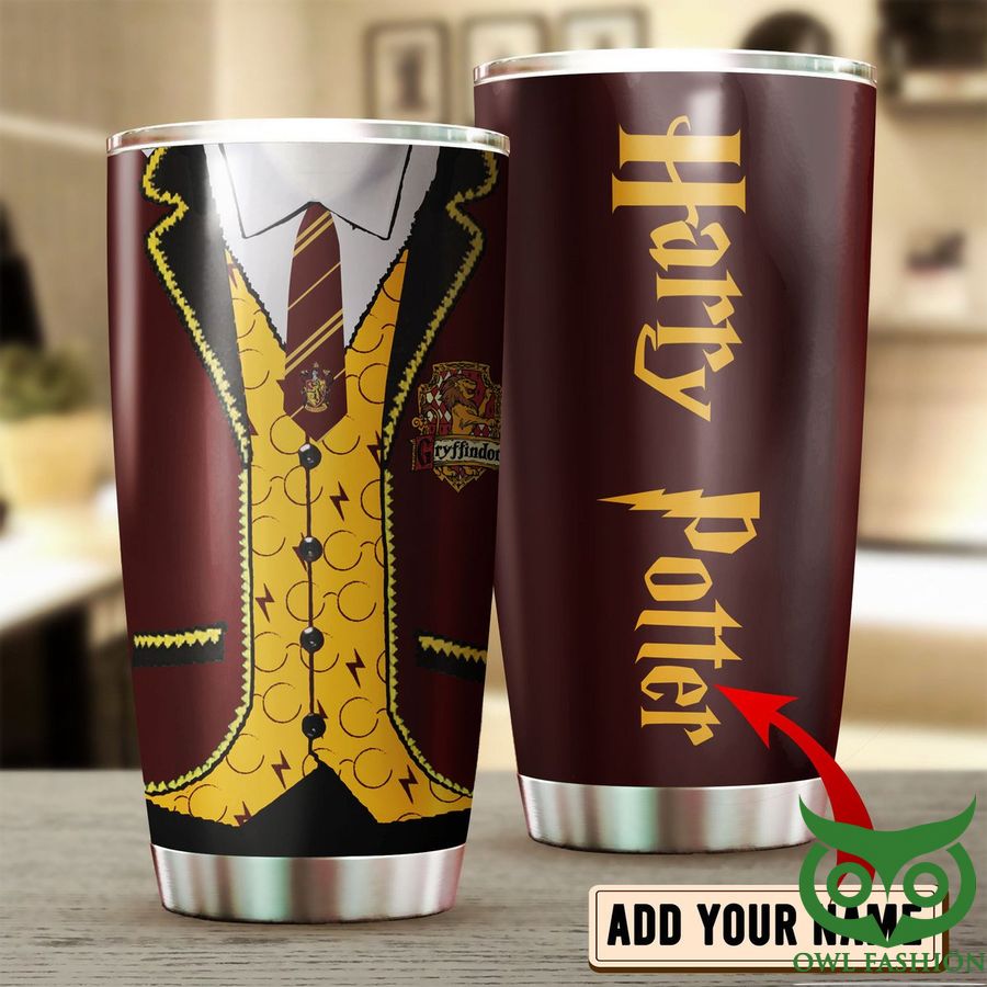 Custom Name Harry Potter Gryffindor Shirt Tumbler Cup