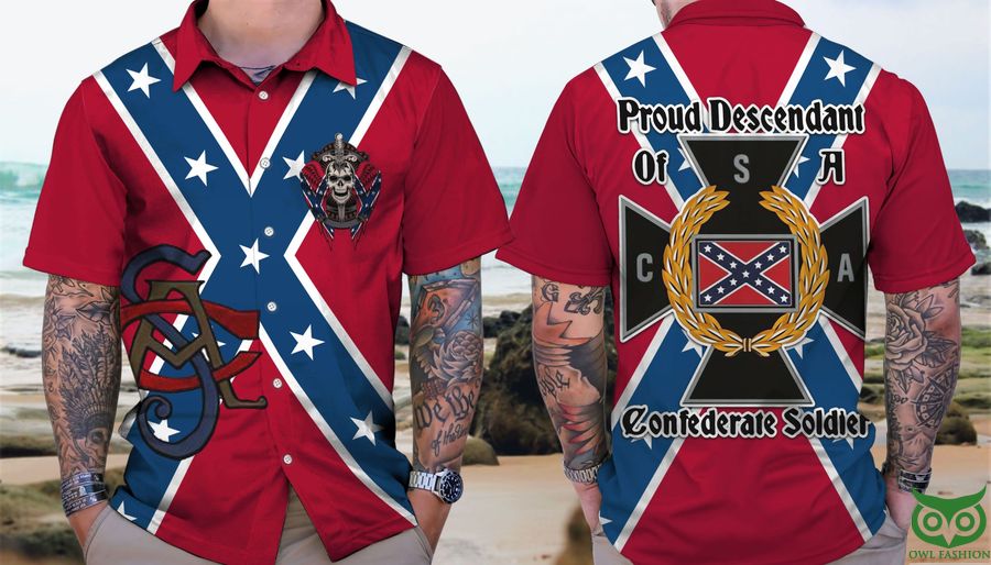 105 Southern Proud Descendant of a Confederate soldier Hawaiian shirt