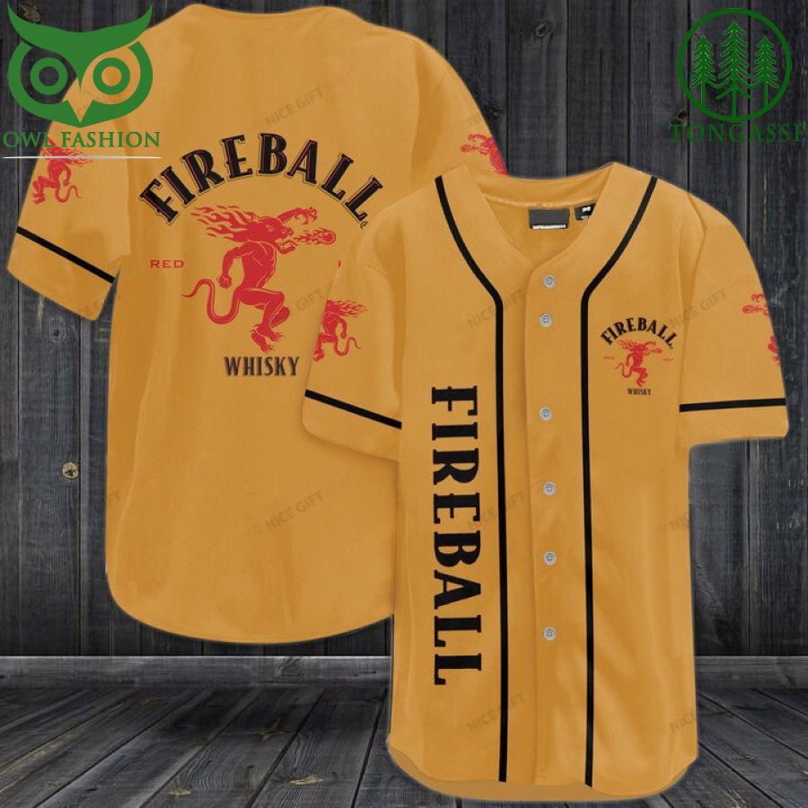 105 Fireball Whisky Baseball Jersey Shirt