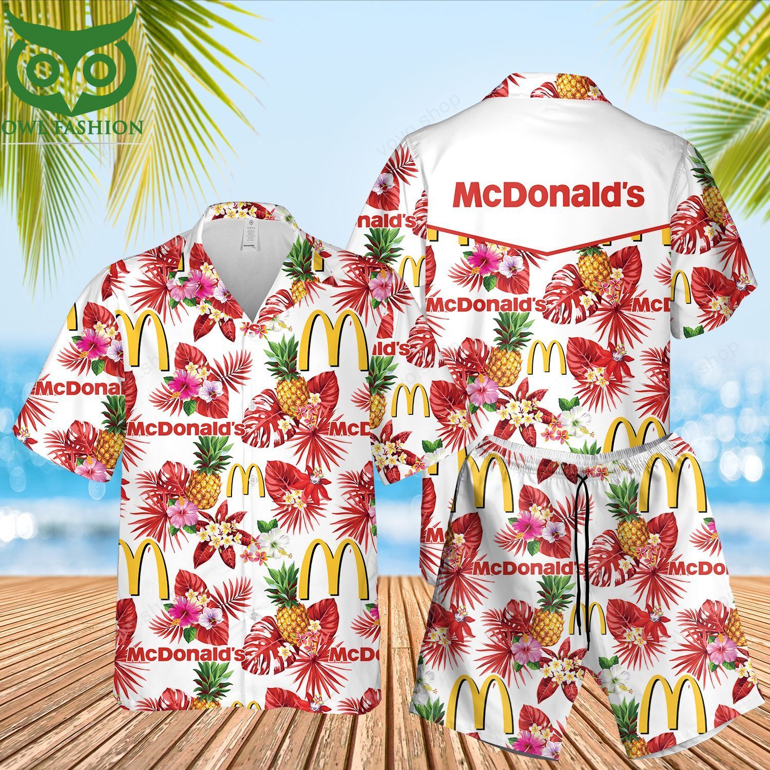 73 McDonald Hawaiian Shirt and Summer Shorts