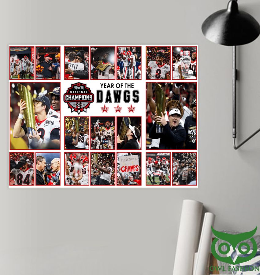 18 Georgia Bulldogs Championship YEAR OF THE DAWGS poster