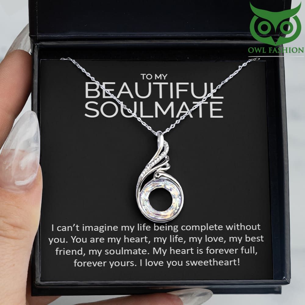 33 Crystal Swan Pendant Necklace for my beautiful Soulmate Valentine day