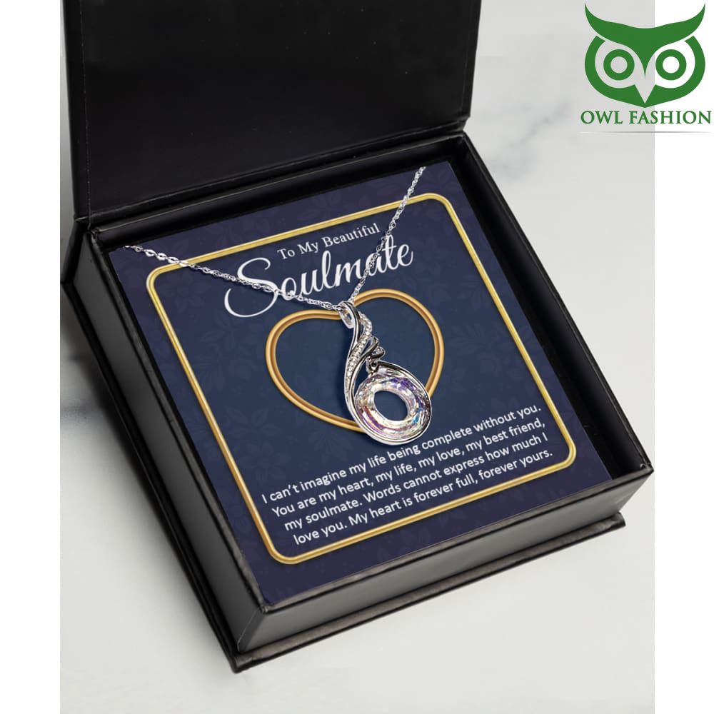 3 Beautiful Soulmate Silver Crystal Swan Pendant Necklace For Women Girlfriend Wife