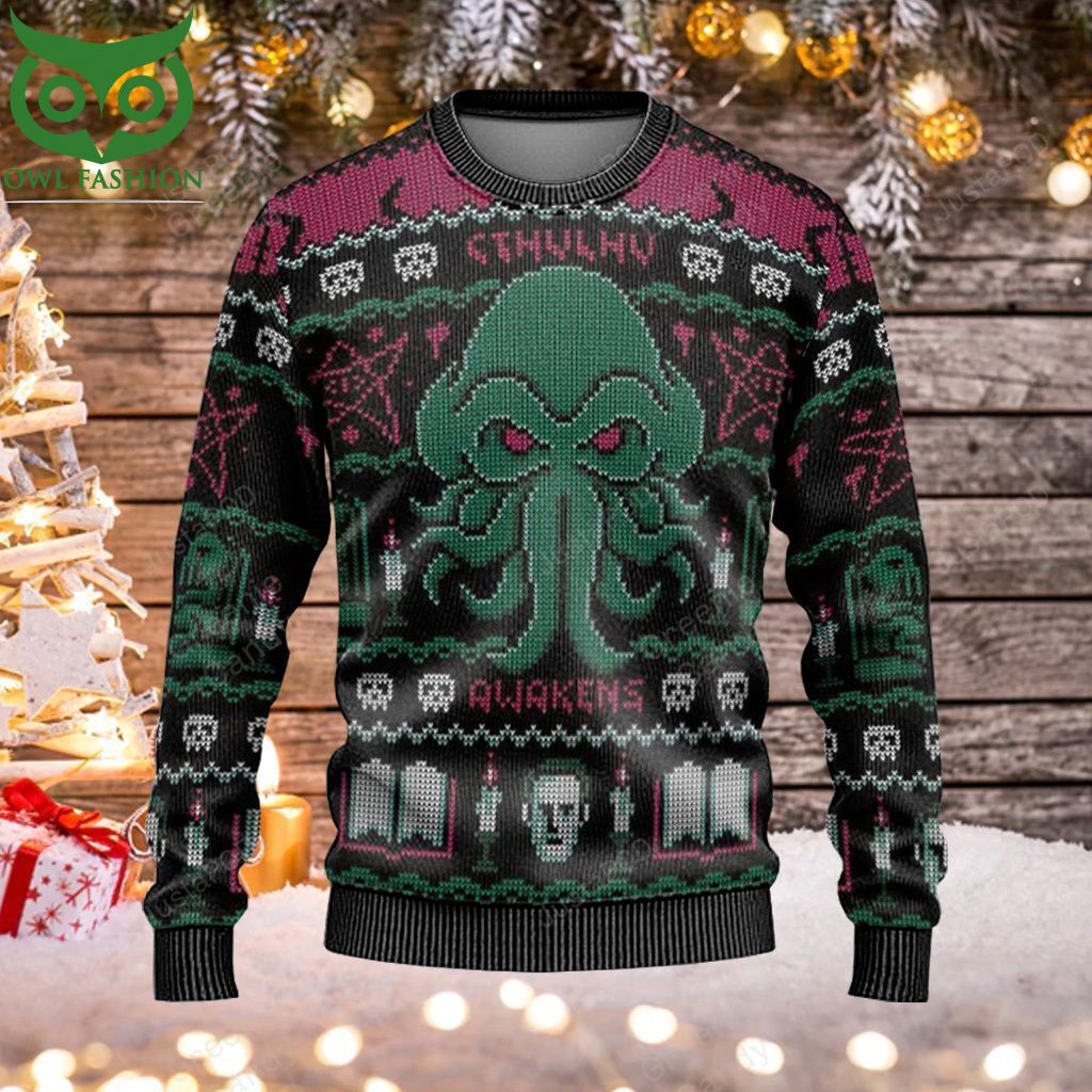31 Octopus Awakens Ugly Christmas Sweater