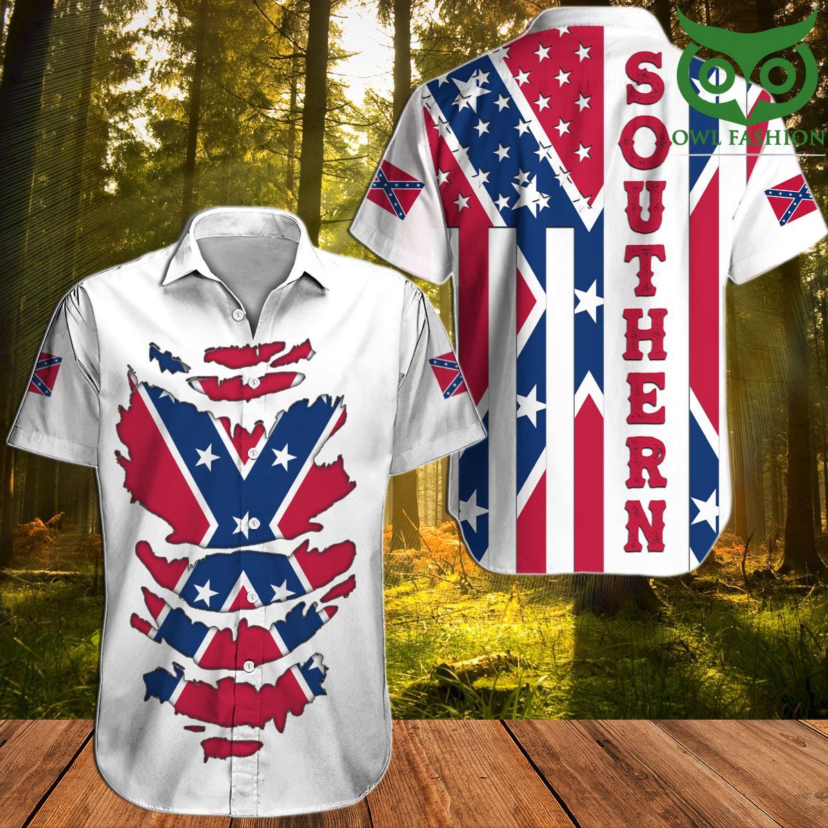 18 Southern Rebel Flag Confederate Dynamic Hawaiian shirt