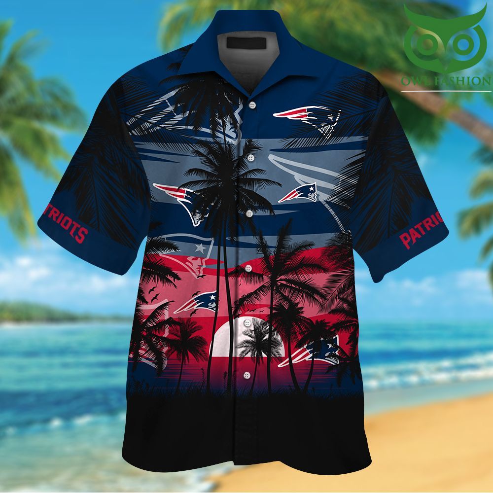 NFL New England Patriots Tropical Hawaiian Shirt