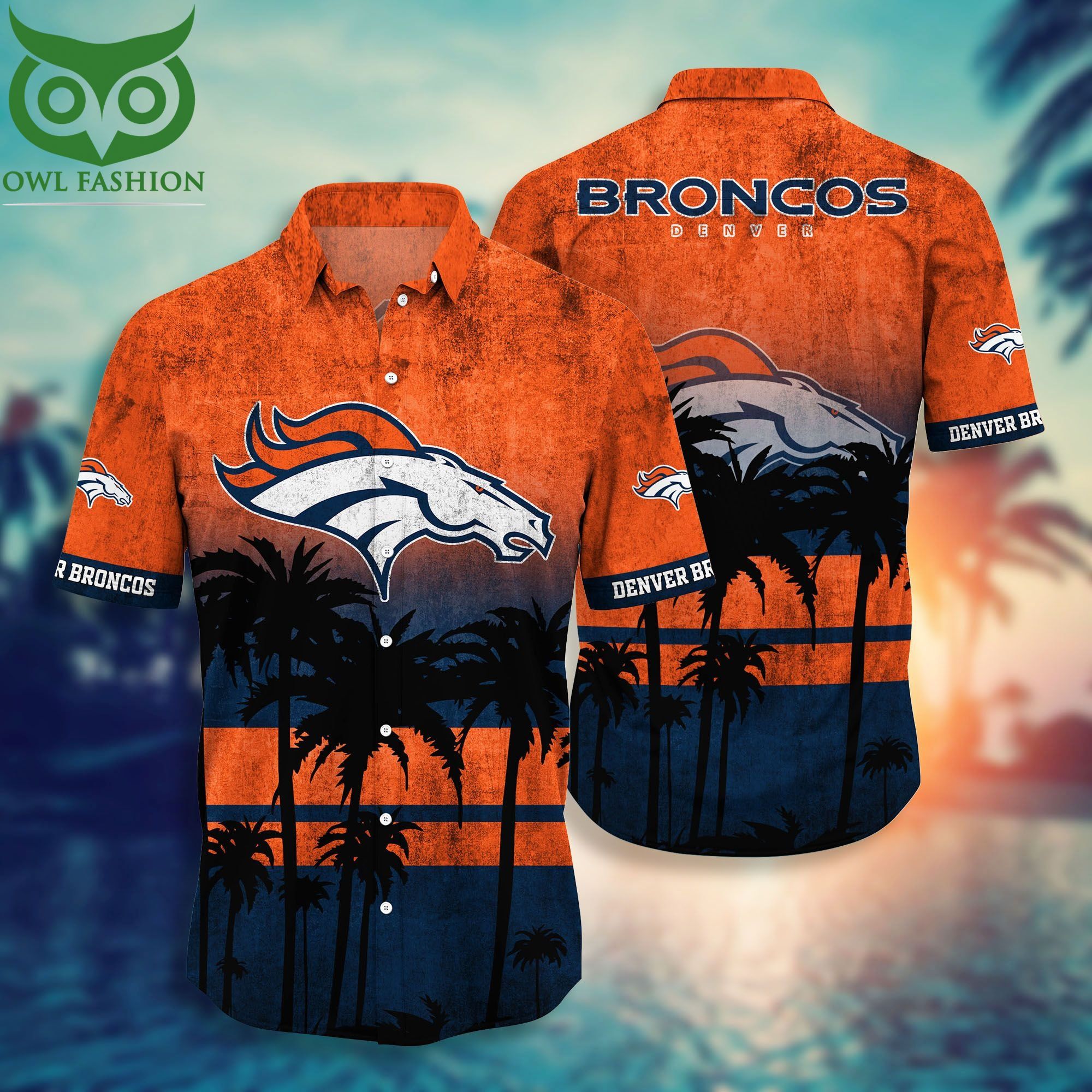 Denver Broncos NFL Limited T-shirt Hawaiian Shirt and Shorts