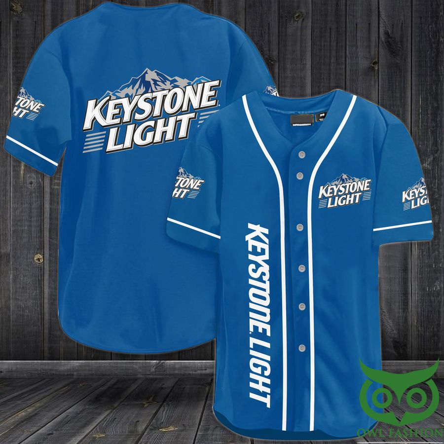 14 Keystone Light Lager Beer Baseball Jersey Shirt