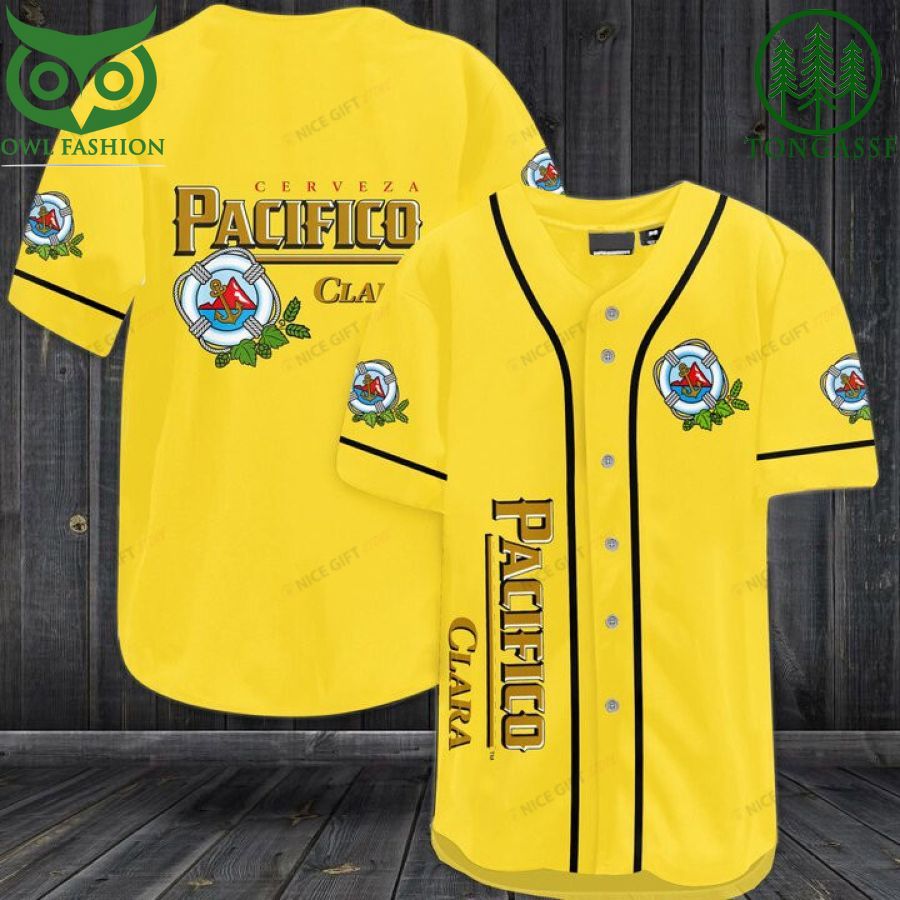 24 Cerveza Pacifico Clara Baseball Jersey Shirt