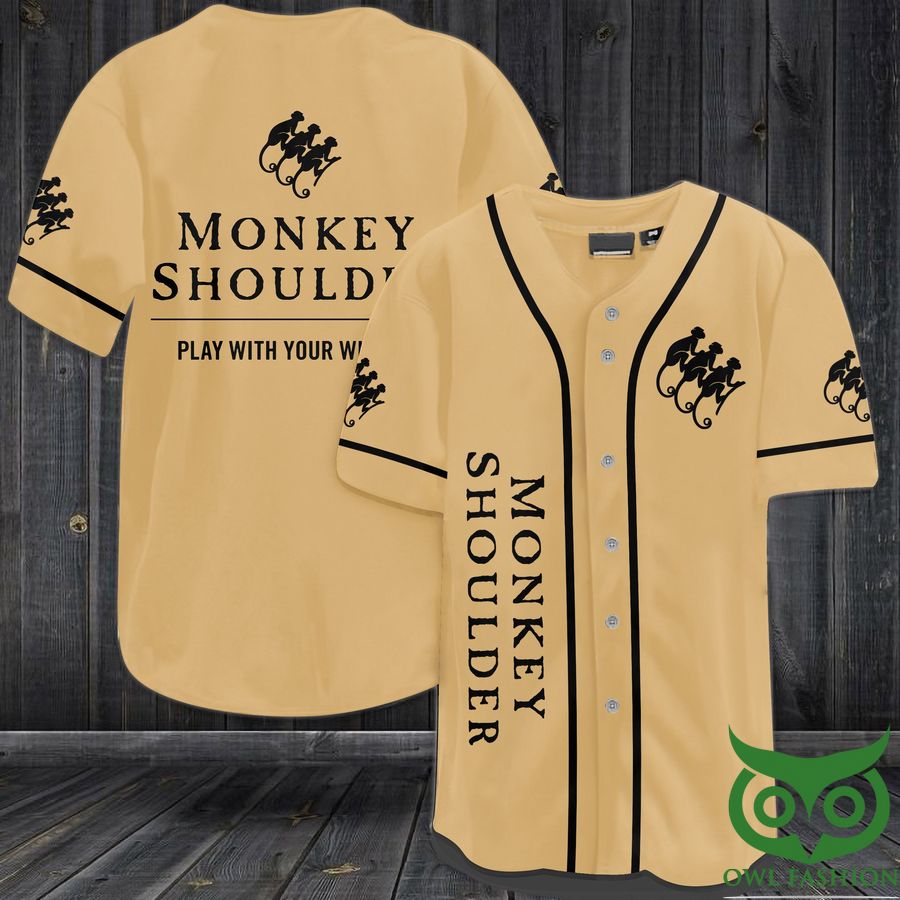 9 Monkey Shoulder Scotch Baseball Jersey Shirt