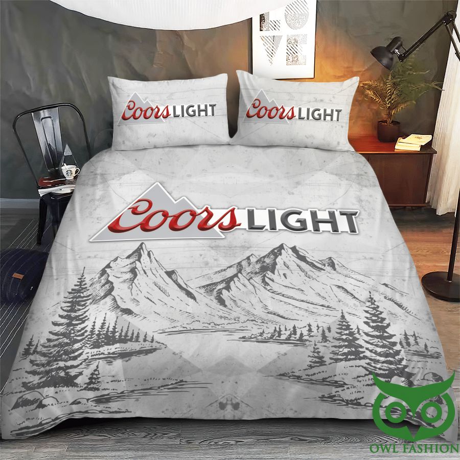 Coors Light Vintage Grey Mountain Bedding Set