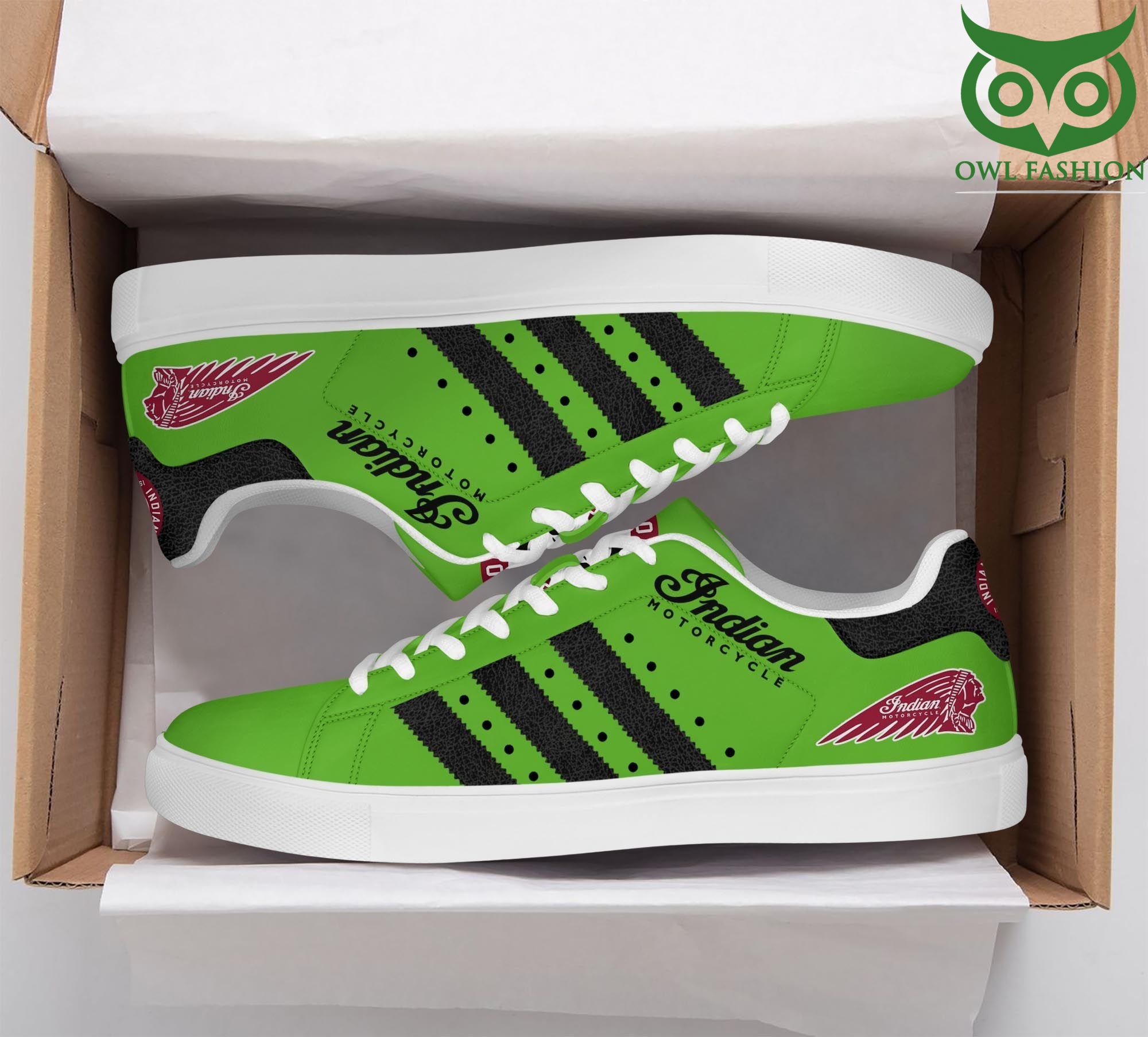 81 Indian Motorcycle Stan Smith Shoes Sneaker Green version