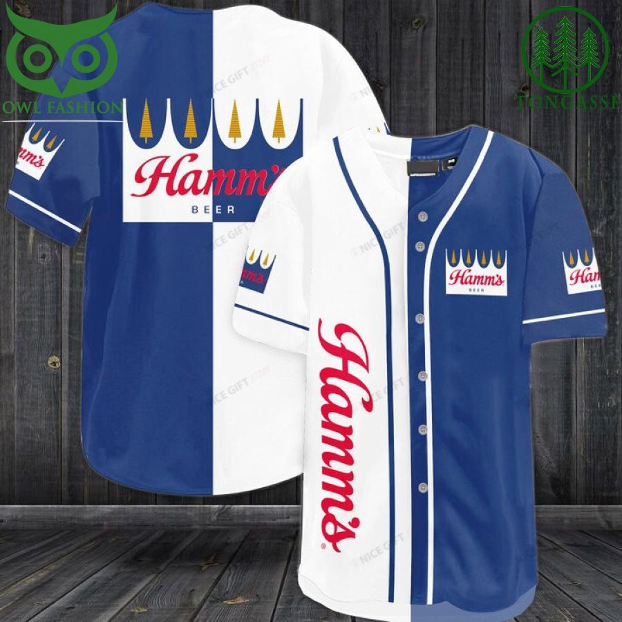34 Hamms Brewery Baseball Jersey Shirt