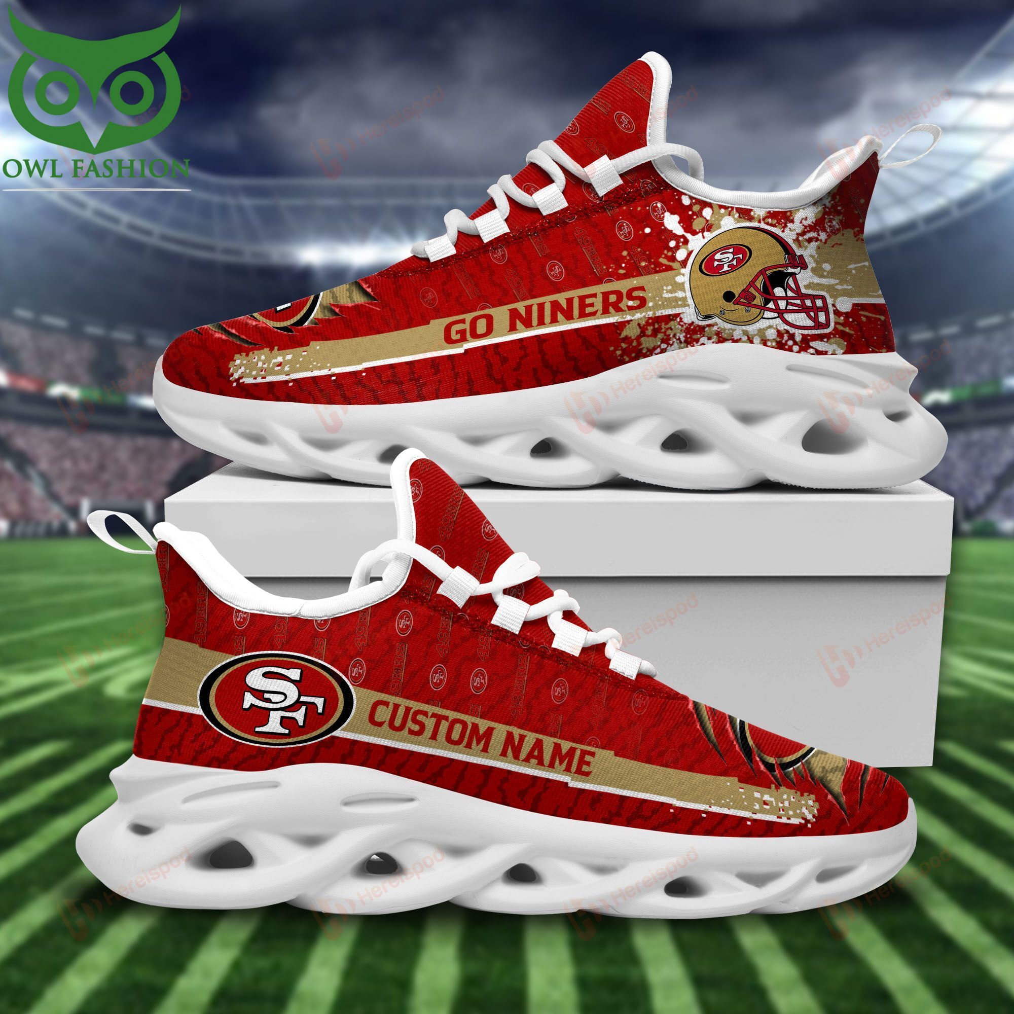 30 Personalized San Francisco 49ers Go Niners Max Soul Shoes
