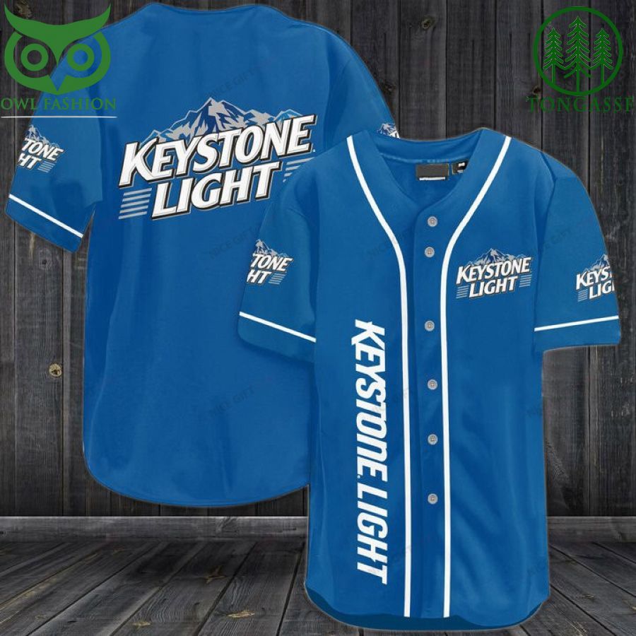6 Keystone Light Baseball Jersey Shirt