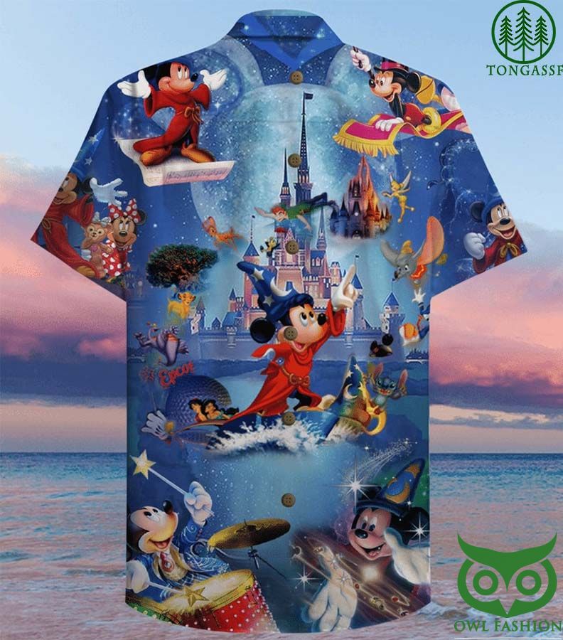 15 Disney wonderful worlds Mickey magic Hawaiian Shirt