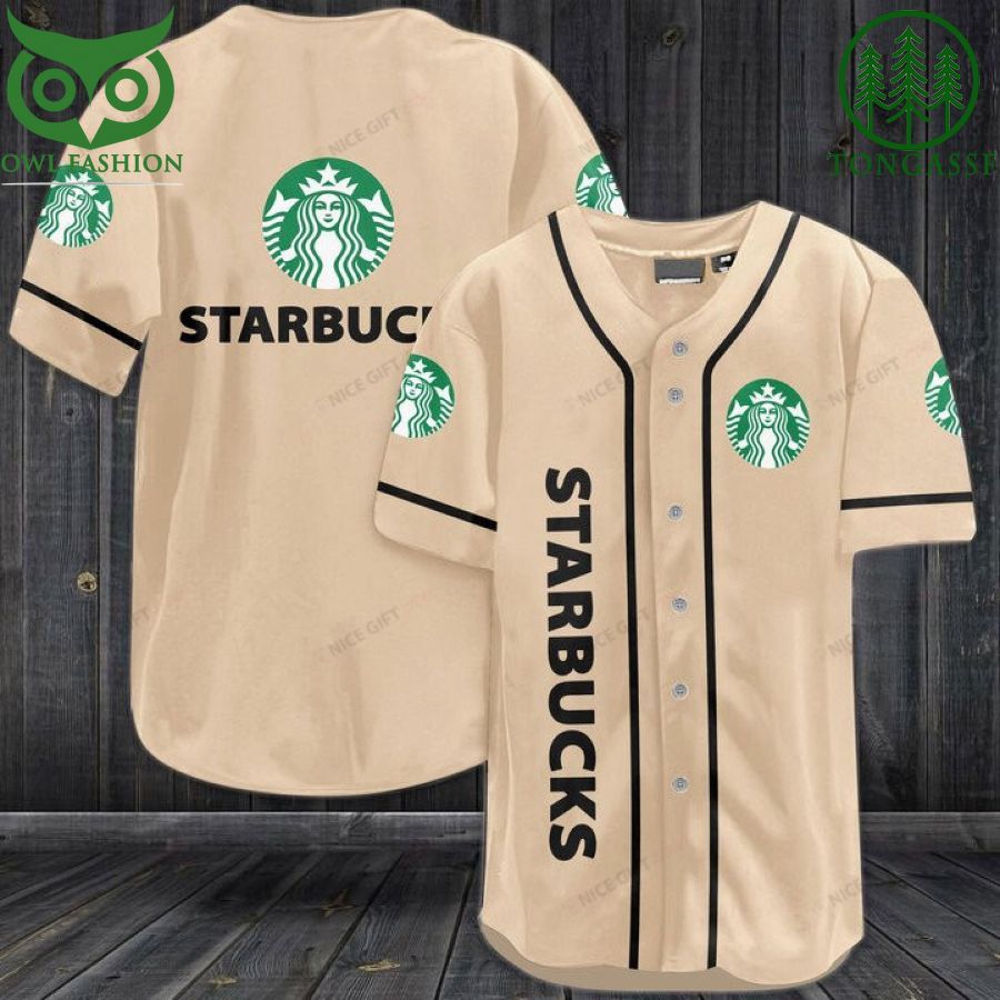 2 Starbucks Baseball Jersey Shirt