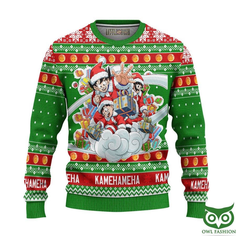 Goku x Gohan x Chi Chi Dragon Ball Ugly Christmas Sweater and 3D Hoodie Xmas Gift