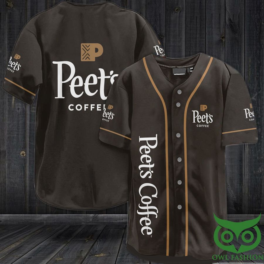 17 Peets Coffee Baseball Jersey Shirt