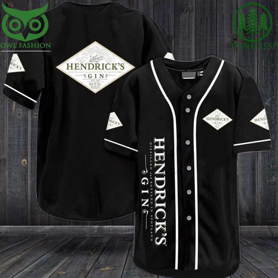 8 Hendricks Gin Baseball Jersey Shirt