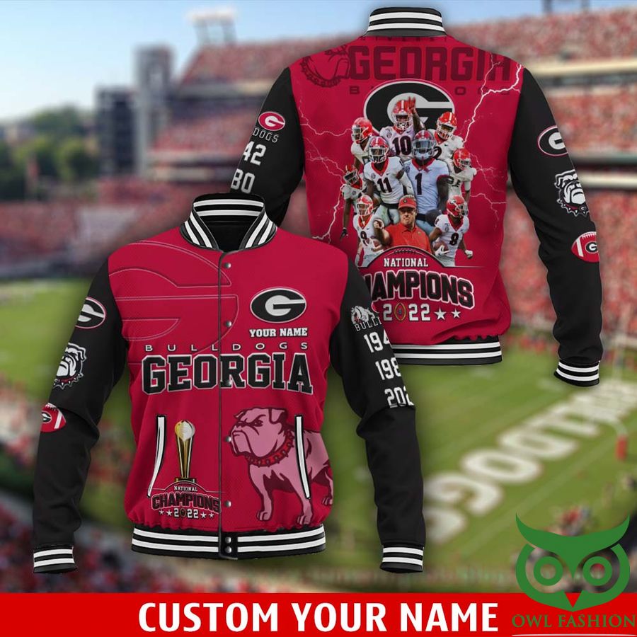 2 Custom Your Name Georgia Bulldog National Champions 2022 Bomber Jacket