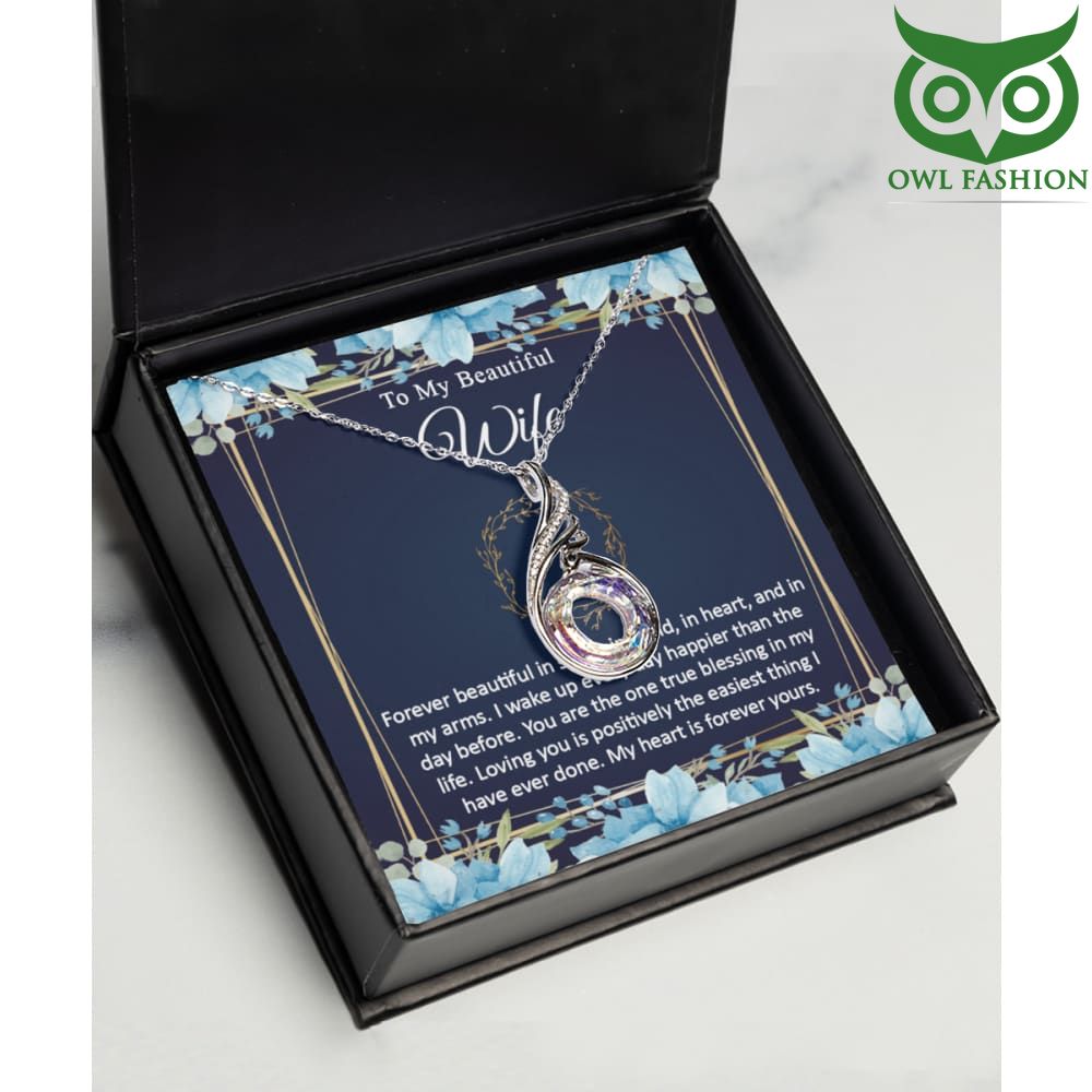 15 Crystal Swan One true blessing Valentine Silver Necklace