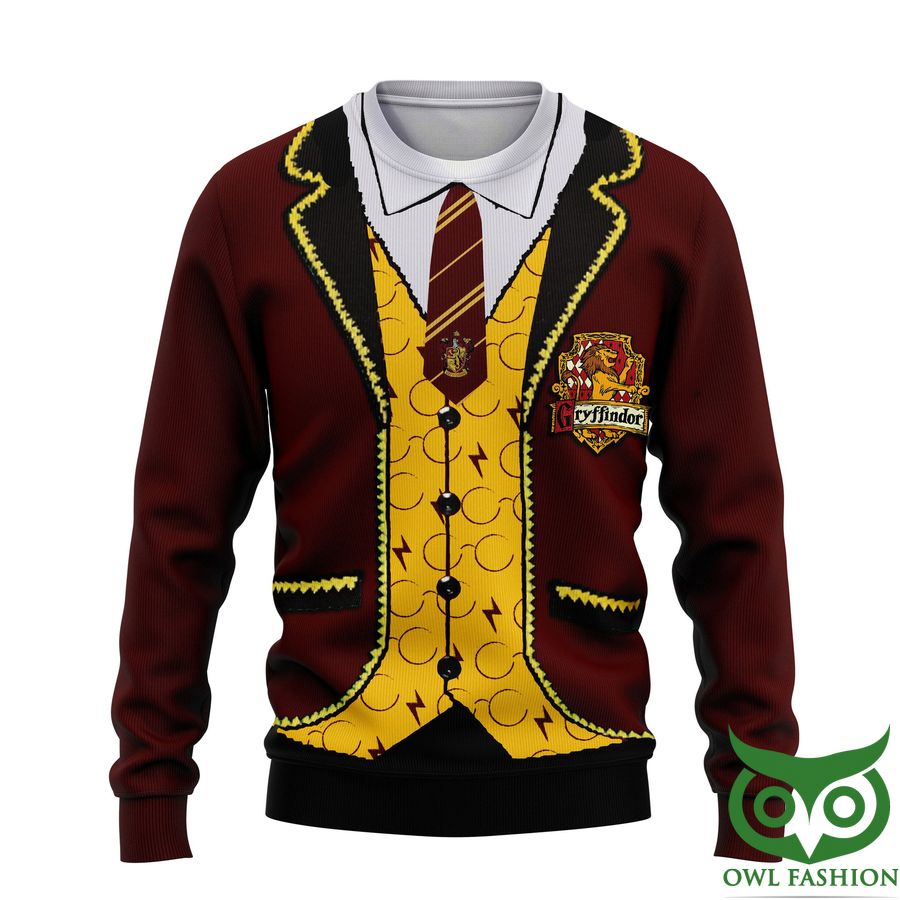 23 Premium Harry Potter Gryffindor Lion Yellow Red 3D Shirt