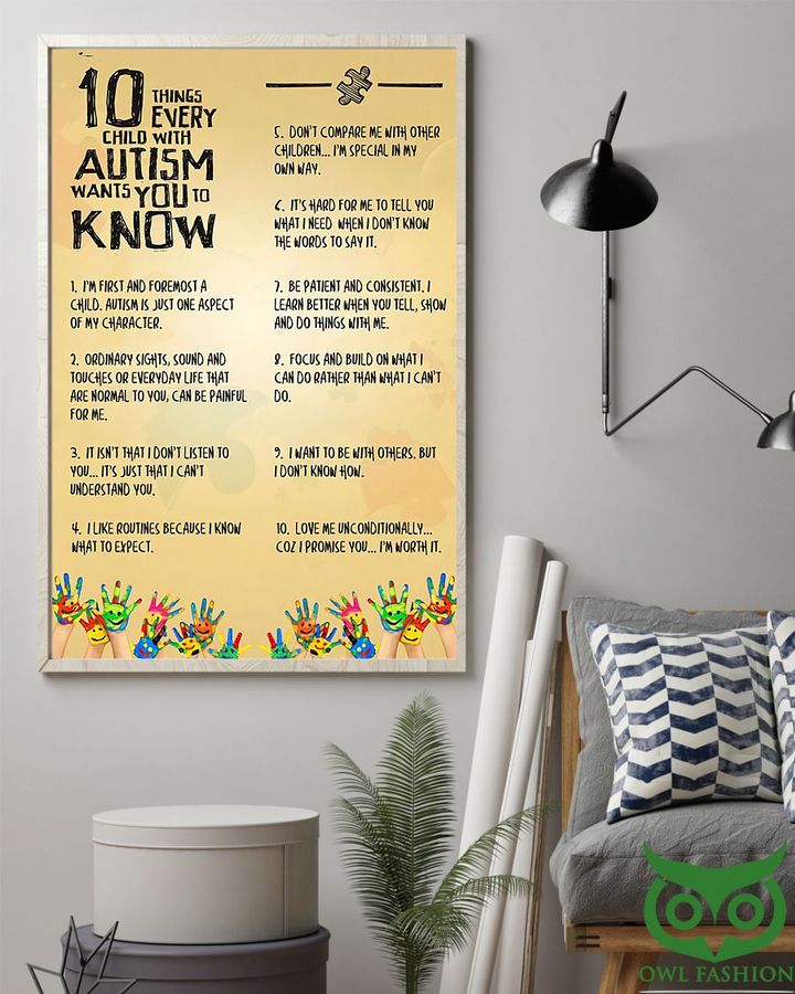 11 10 things Autism child wants you know Poster