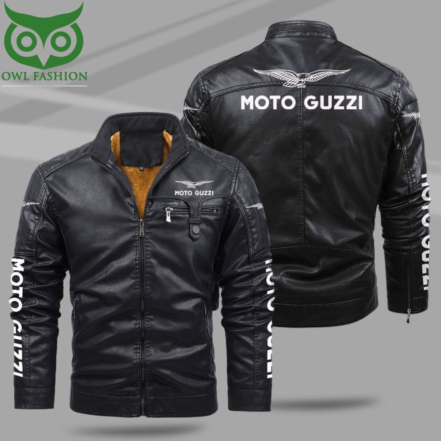 109 Moto Guzzi Fleece Leather Jacket