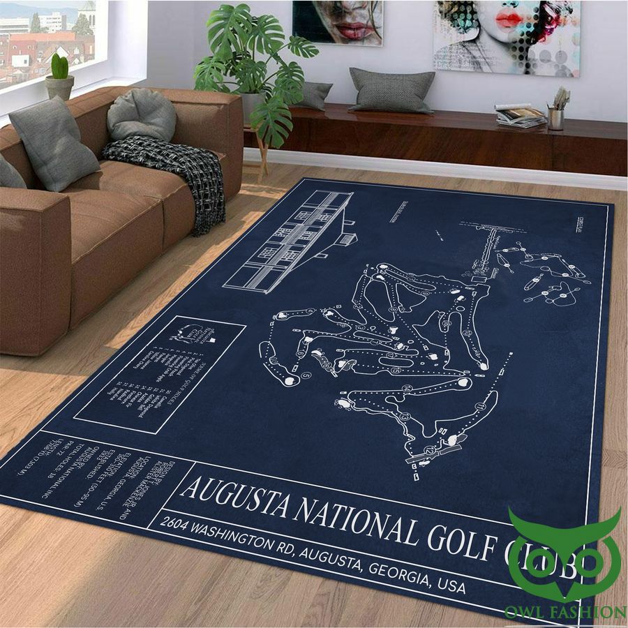 22 Augusta National Golf Club dark version Area Rug