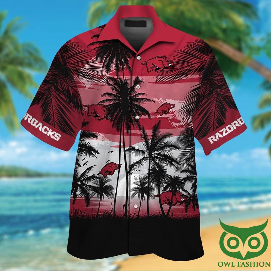 7 NCAA Arkansas Razorbacks Tropical Hawaiian Shirt Men Women Shorts