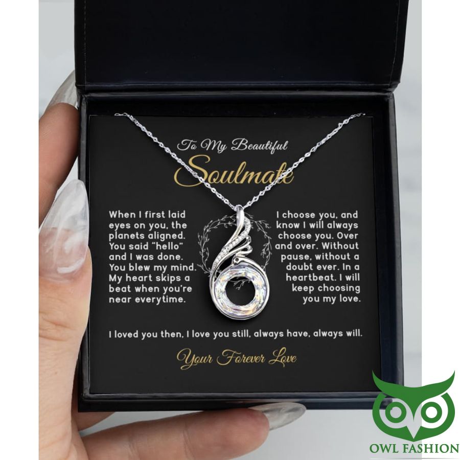 110 My Beautiful Soulmate with Sweet Quotes Necklace Valentine Gift