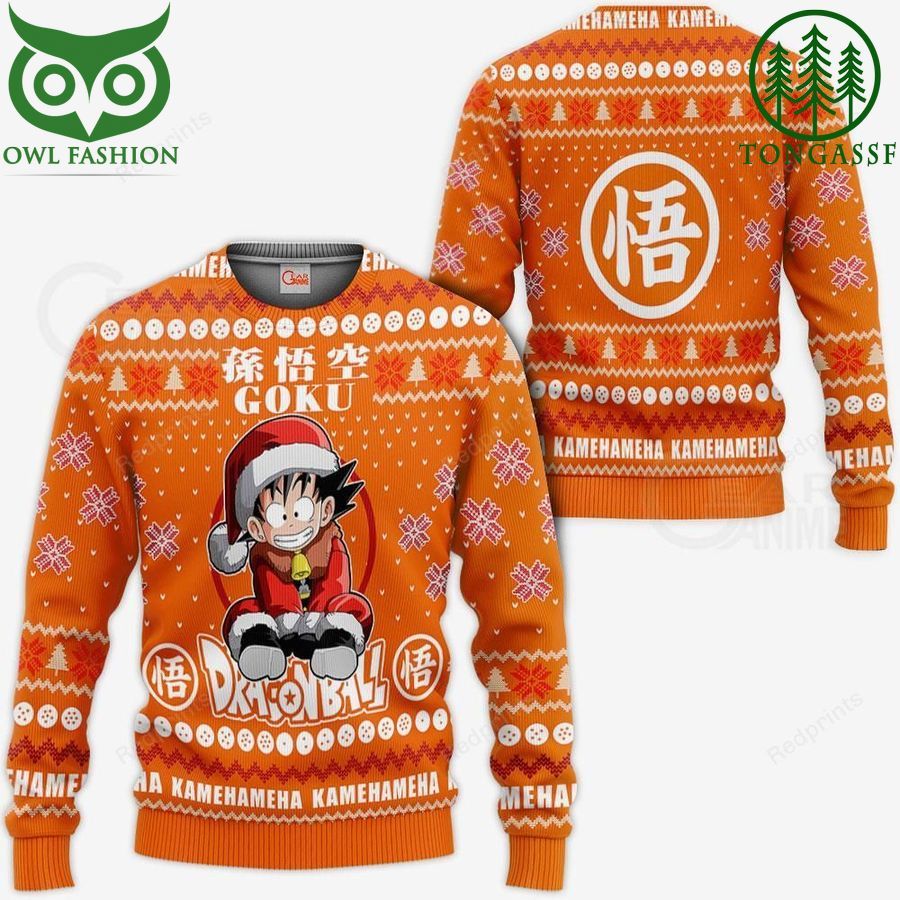51 Goku Kid Ugly Christmas Sweater and Hoodie Dragon Ball Anime Xmas Gift
