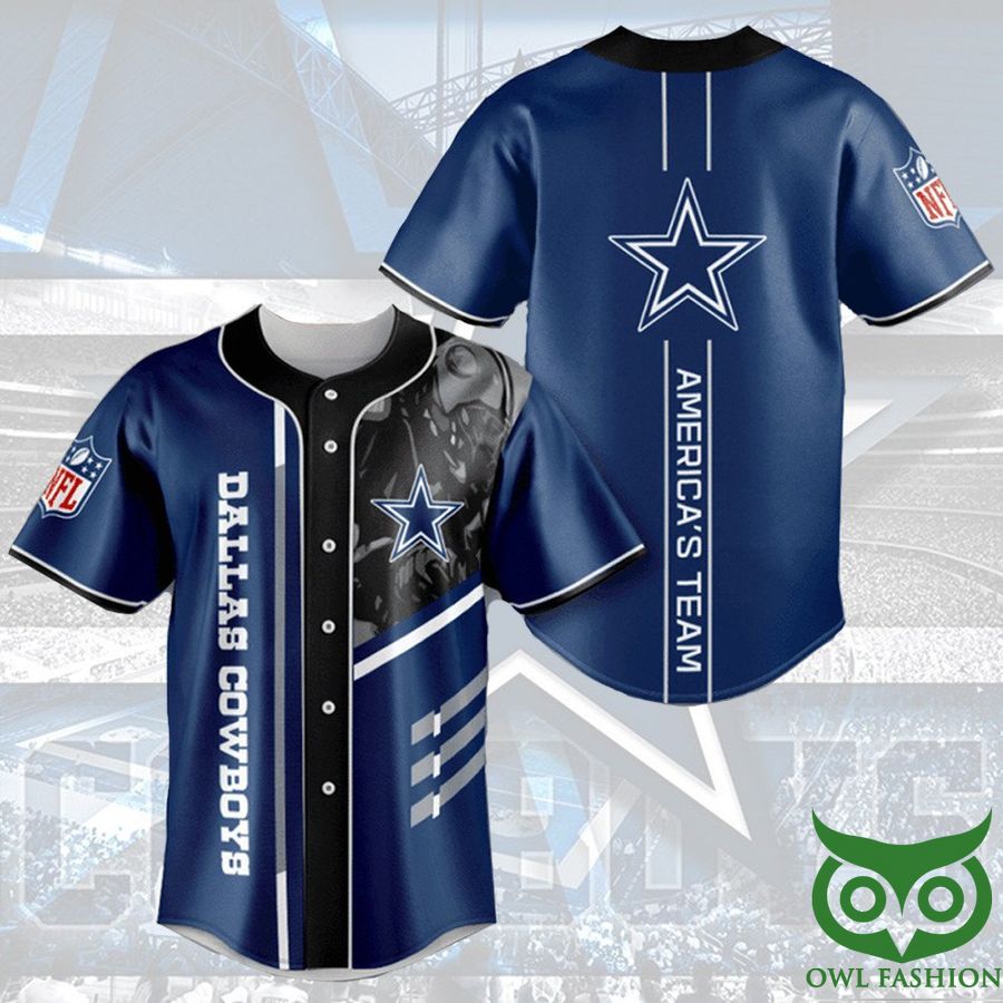 11 Dallas Cowboys NFL Baseball Jersey Shirt