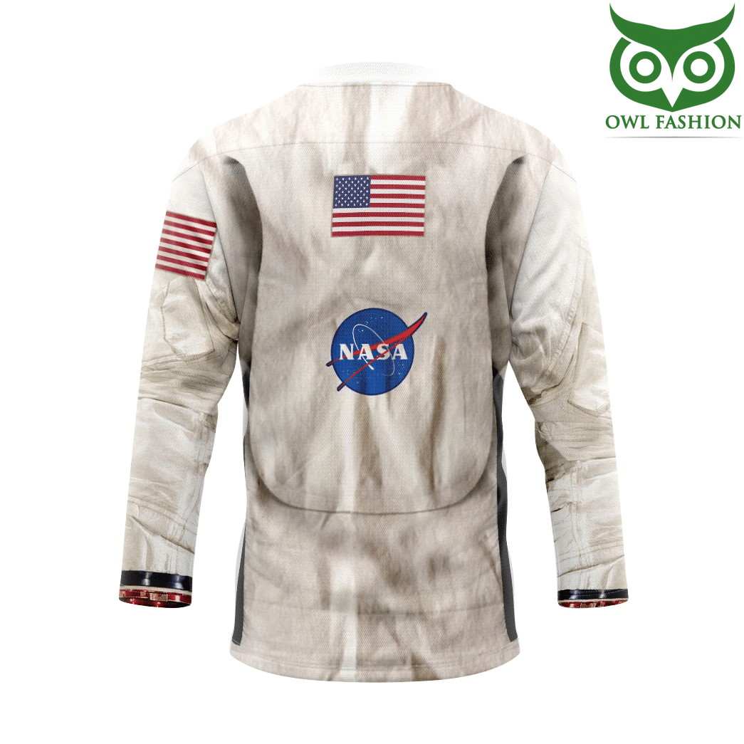 13 3D Armstrong Spacesuit Custom Name Hockey Jersey