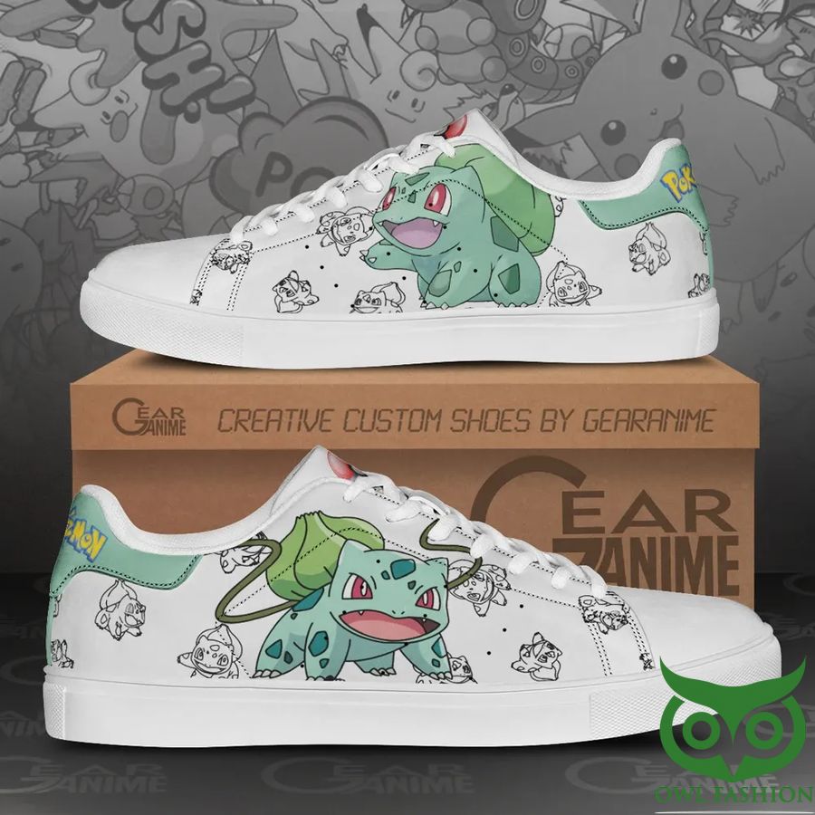 Bulbasaur Pokemon Custom Anime Stan Smith Shoes 