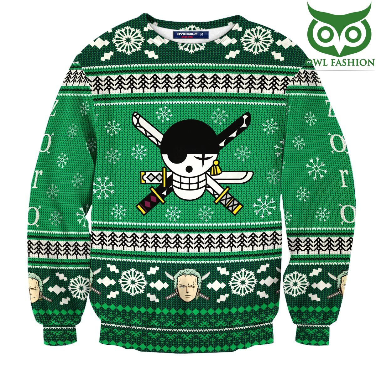 Pirate Zoro One Piece 3D Printed Ugly Sweater