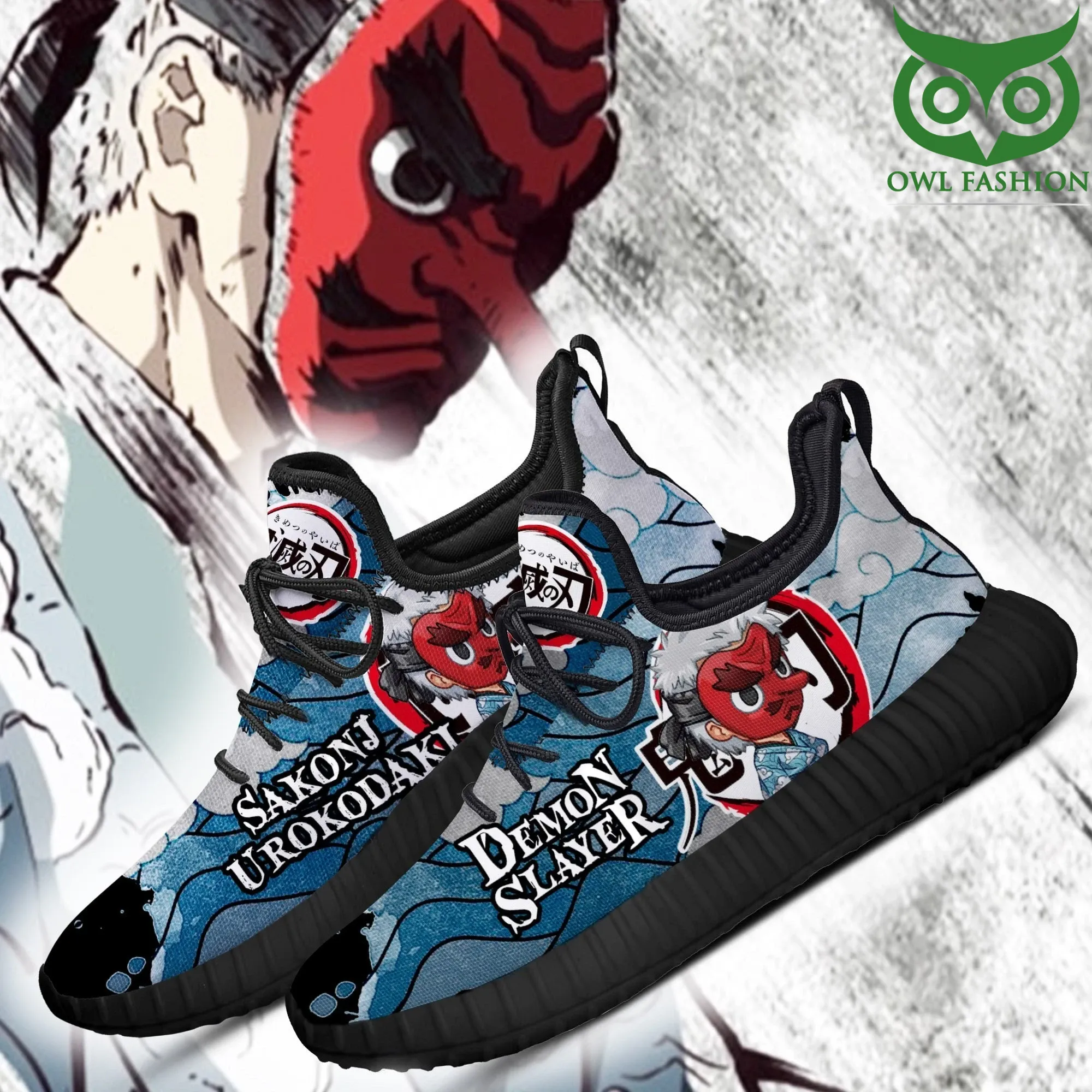 11 Sakonji Urokodaki Reze Shoes Demon Slayer Anime Sneakers Fan Gift Idea