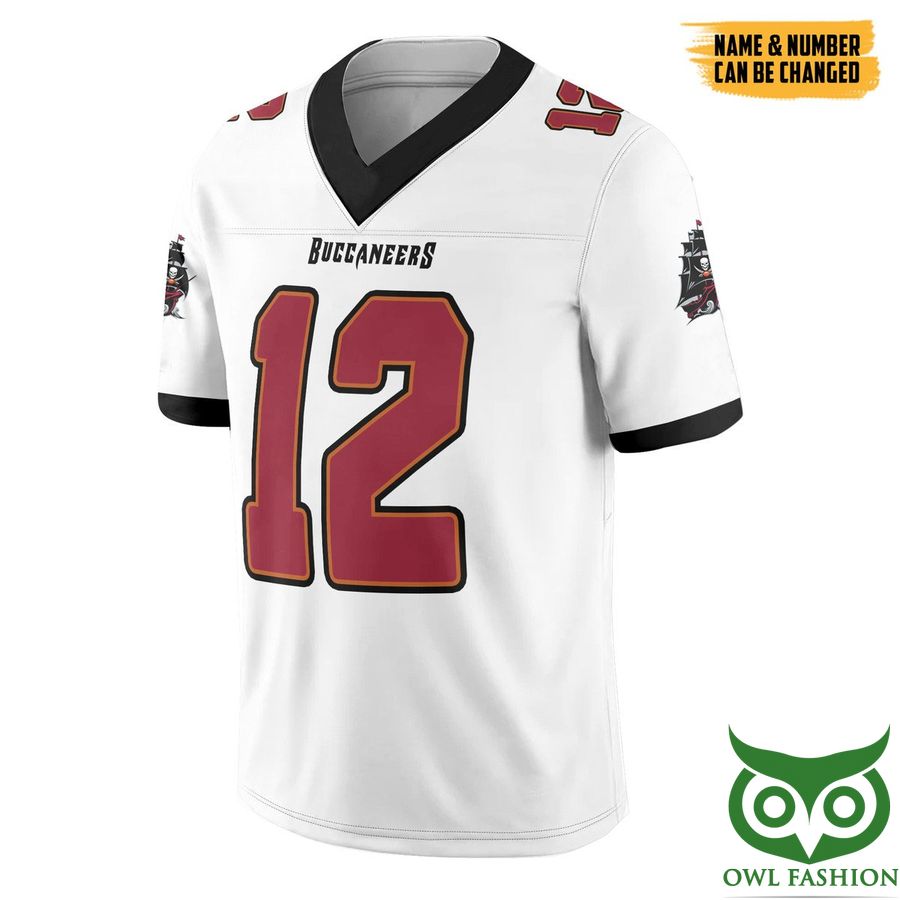 3D NFL Tampa Bay White Custom Name Number Jersey Shirt