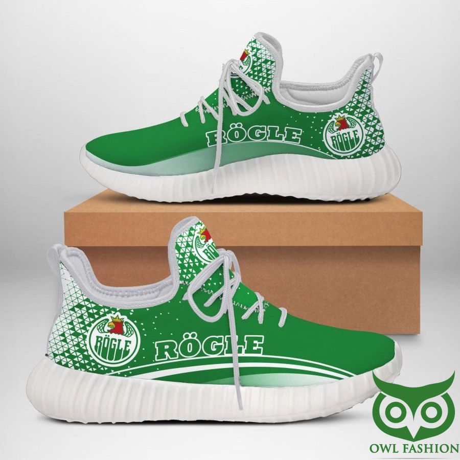 Rogle BK Ice Hockey Green and White Reze Shoes Sneaker