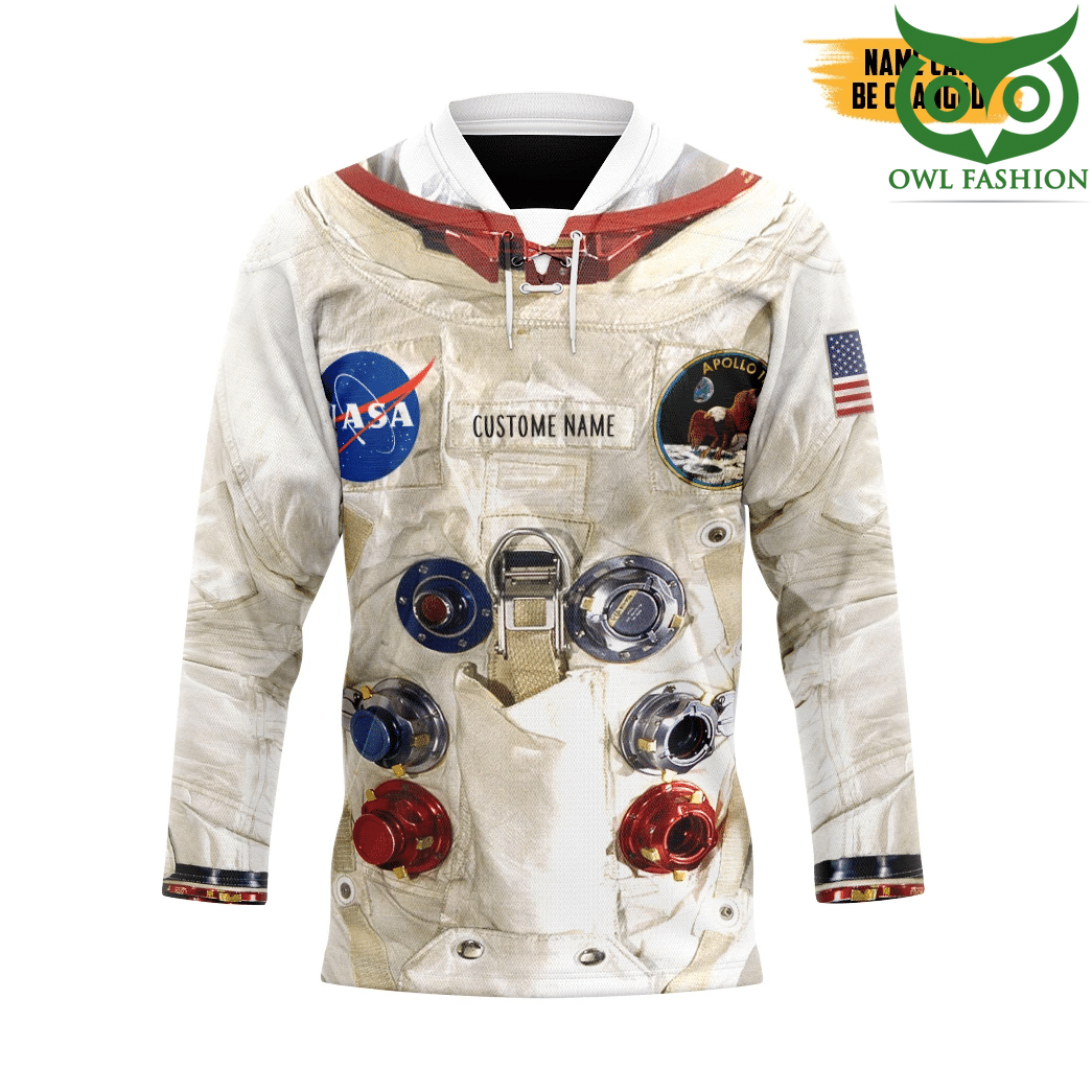 3D Armstrong Spacesuit Custom Name Hockey Jersey