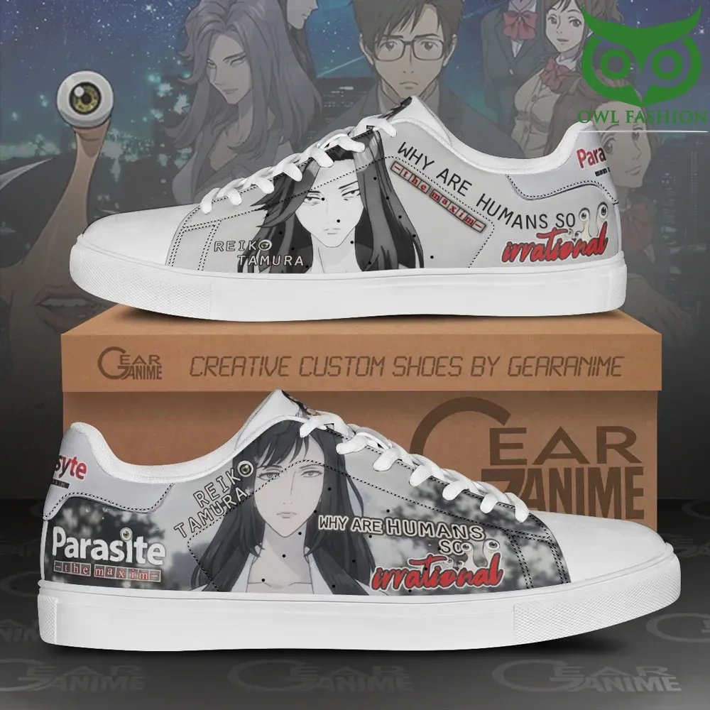 Parasyte Reiko Tamura Skate Sneakers Horror Anime Shoes 