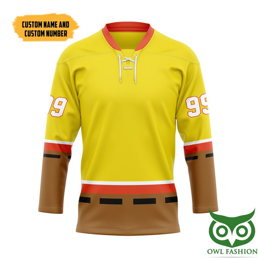 3D SpongeBob Custom Name Number Hockey Jersey