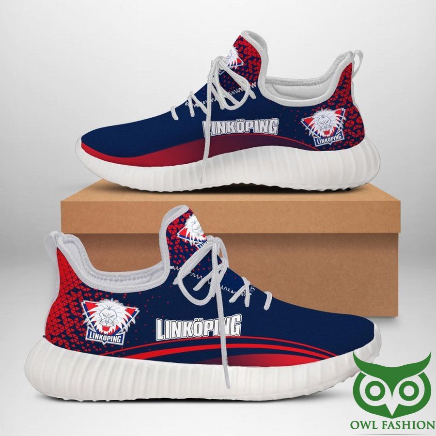 Linkoping HC Ice Hockey Dark Blue and Red Reze Shoes Sneaker
