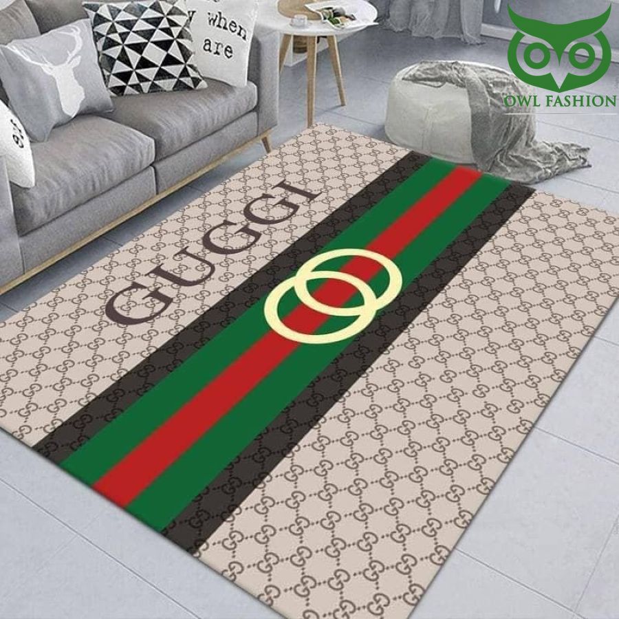 Luxury Gucci signature logo carpet rug