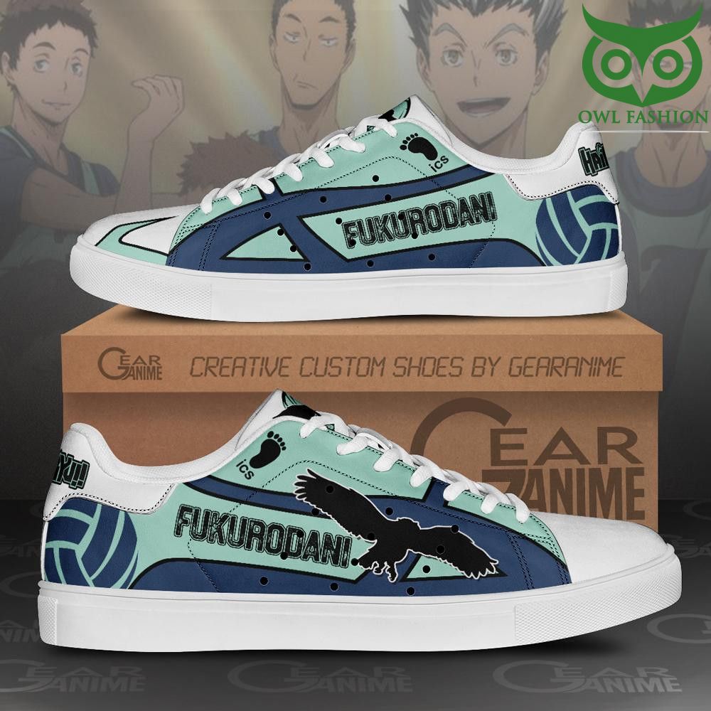 Fukurodani Academy Skate Shoes Haikyuu Anime Custom Shoes 