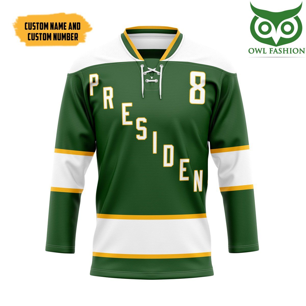 3D Hyannisport Presidents Custom Name Number Hockey Jersey
