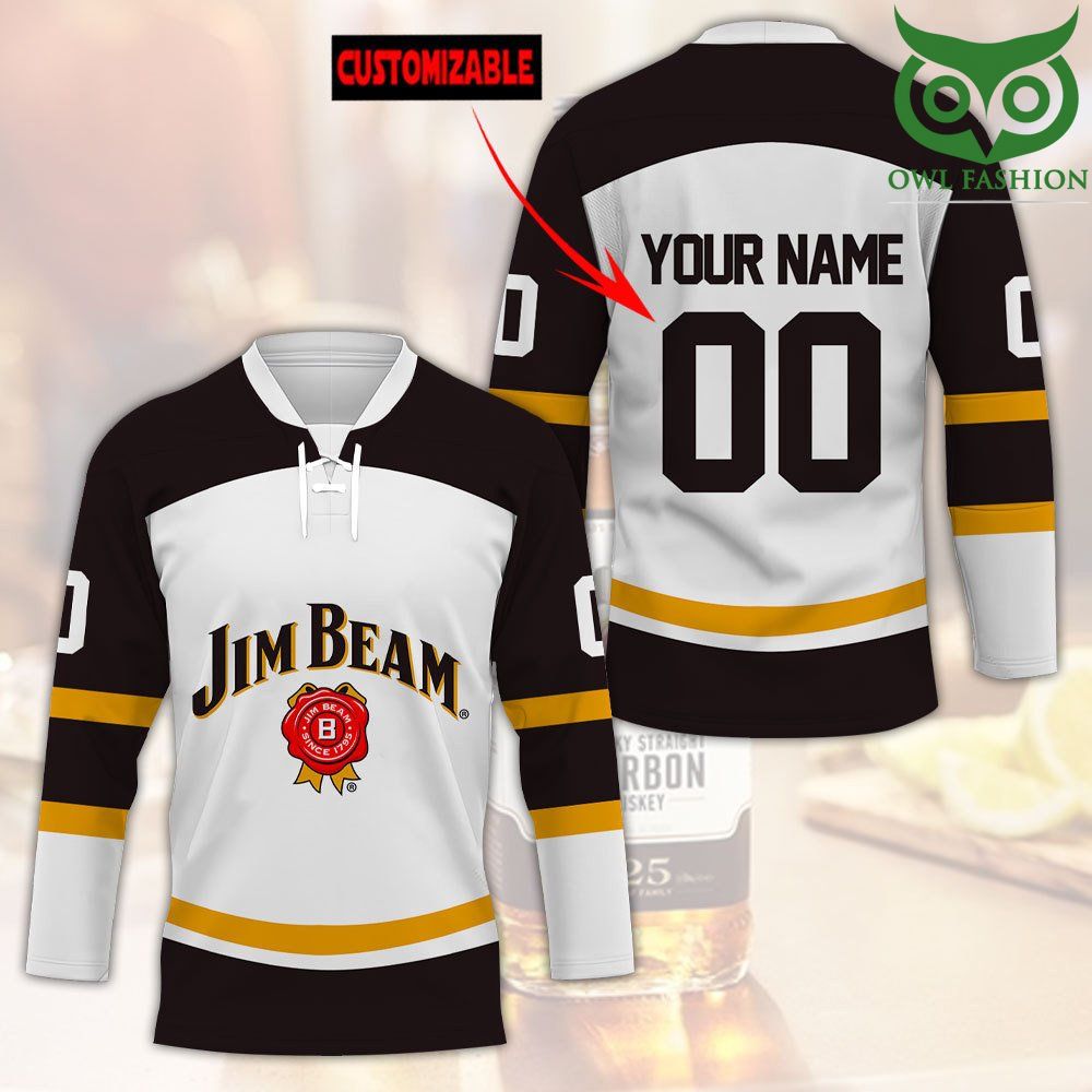 Jim Beam Custom Name Number Hockey Jersey 